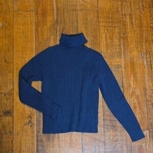 American Living Deep Blue Turtleneck Sweater